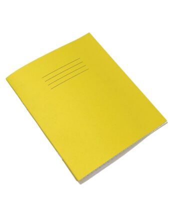 Exercise Book 8 x 6.5 (203 x 165mm) Yellow Cover 8mm Ruled & Margin 48 Pages