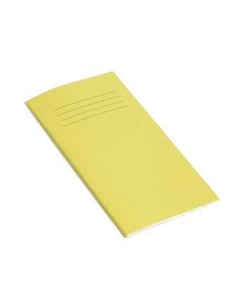 Exercise Book 8 x 4 (203 x 102mm) Yellow Cover 8mm Ruled 32 Pages