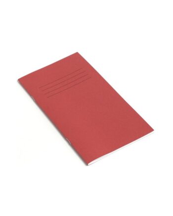 Exercise Book 8 x 4 (203 x 102mm) Red Cover 12mm Ruled 32 Pages