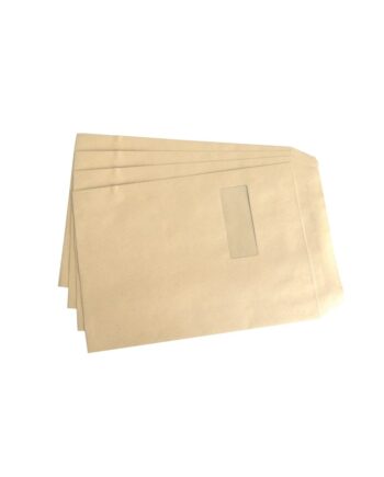 C4 Buff Manilla Envelopes - Window, 229 x 334mm