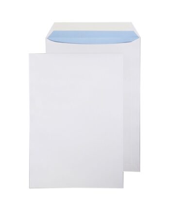 C4 White Pocket Envelopes - Non-Window, 229 x 324mm