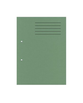 A4 Cut Flush Punched Folders - Green