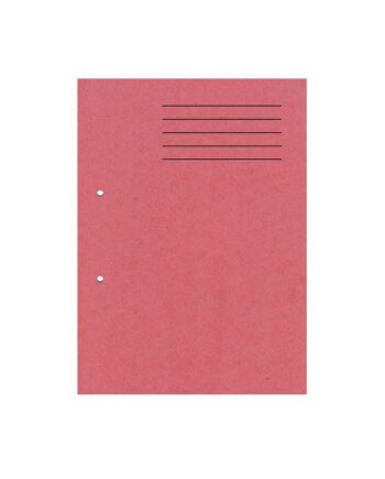 A4 Cut Flush Punched Folders - Red