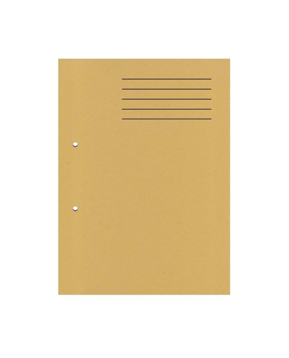 A4 Cut Flush Punched Folders - Yellow