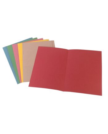 Square Cut Foolscap Files - Red