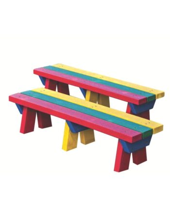 Teeny Tot Sturdy Bench - Blue, Green, Red, Yellow or Rainbow