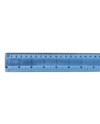 45cm Clear Plastic Ruler