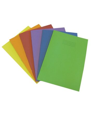 Exercise Book A4 (297 x 210mm) Light Blue Cover 8mm Ruled & Margin 64 Pages