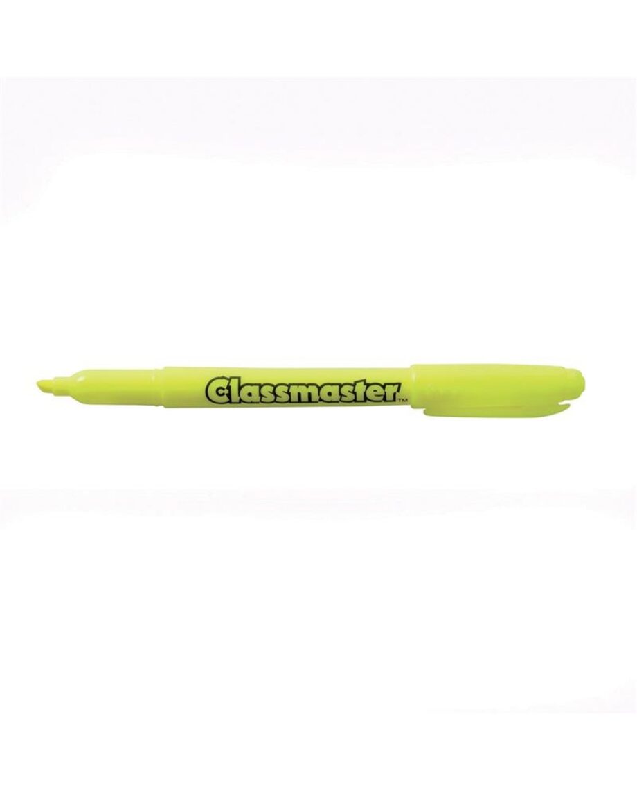 Classmaster Slim Barrel Highlighter - Yellow