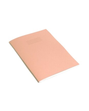 Exercise Book A4 (297 x 210mm) Pink Cover 8mm Ruled & Margin 80 Pages