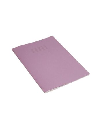Exercise Book A4 (297 x 210mm) Purple Cover 8mm Ruled & Margin 80 Pages