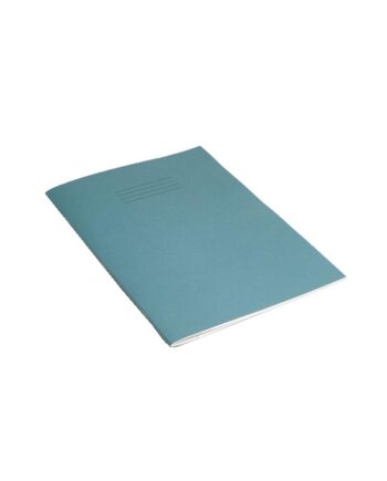 Exercise Book A4 (297 x 210mm) Light Blue Cover 8mm Ruled & Margin 80 Pages