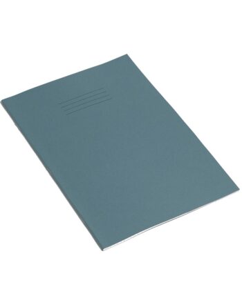 Exercise Book 8 x 6.5 (203 x 165mm) Light Blue Cover 8mm Ruled & Margin 48 Pages