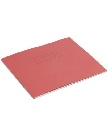 Exercise Book 8 x 6.5 (203 x 165mm) Red Cover 15mm Ruled 48 Pages