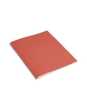 Exercise Book A4 (297 x 210mm) Red Cover 8mm Ruled & Margin 96 Pages