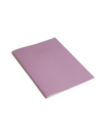 Exercise Book A4 (297 x 210mm) Purple Cover 8mm Ruled & Margin 96 Pages