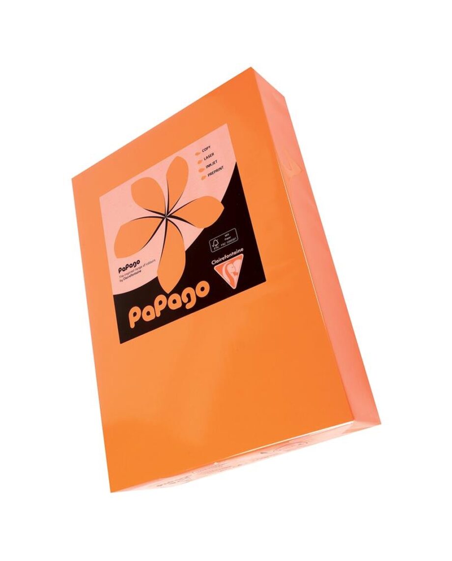 A4 160g Tinted Card - Mid Orange