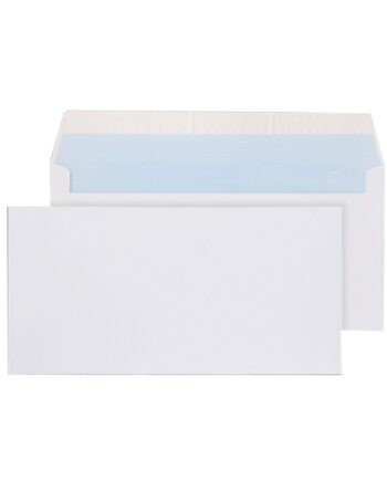 DL White Wallet Envelopes - Non-Window,           110 x 220mm