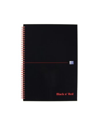 Black n' Red Wirebound Notebook, A4