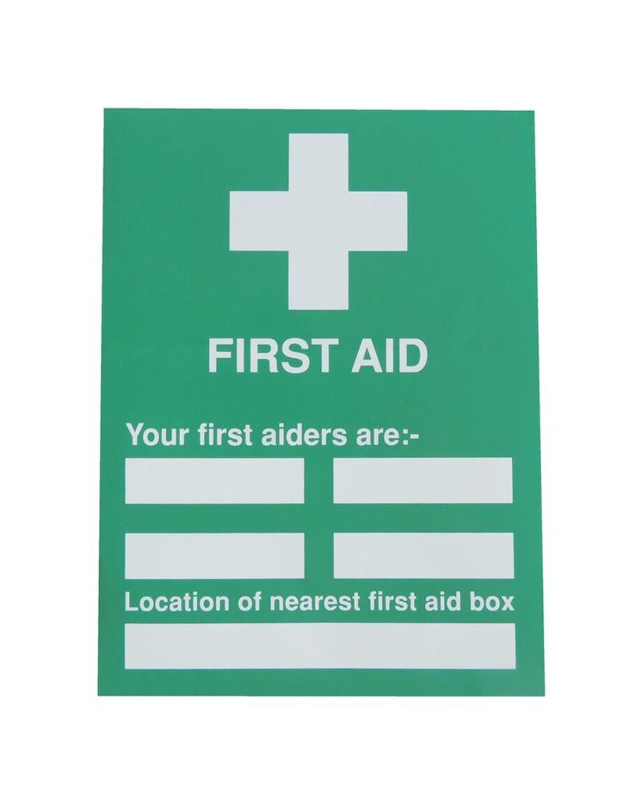 First Aider's Sign