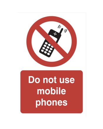 do not use mobile phones -sav 200 x 300mm