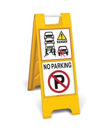 School sign - danger - no parking ( mcd41)