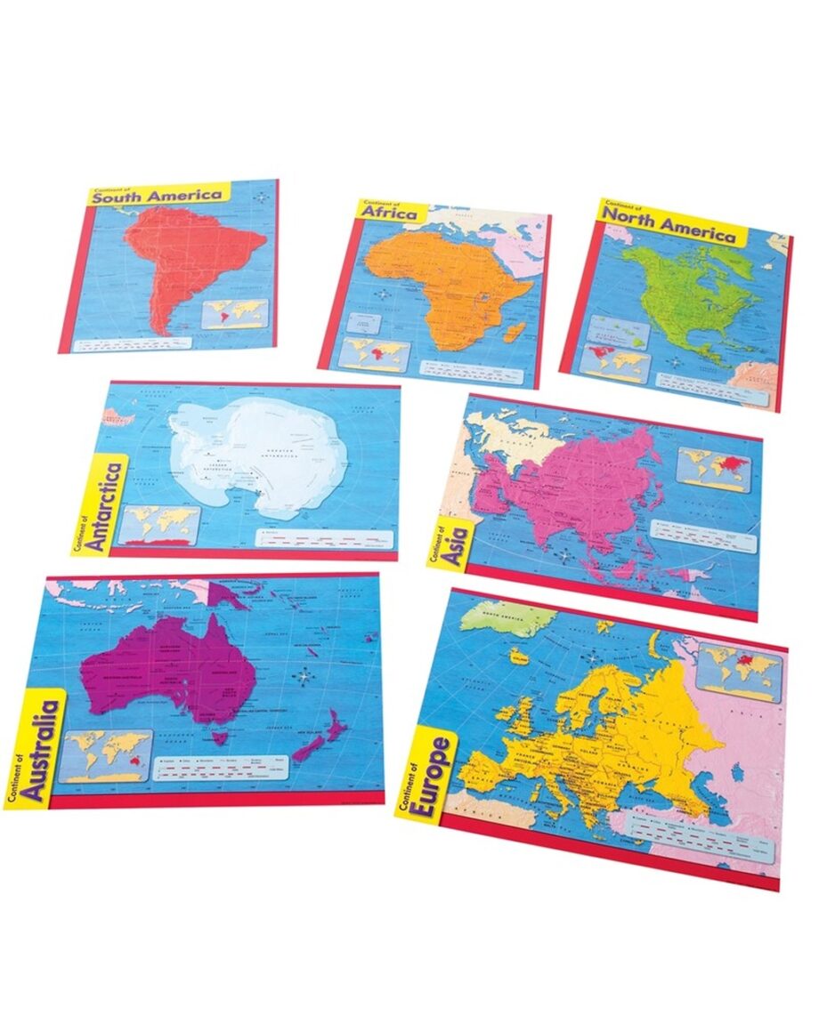 Continents Poster Combo Pack