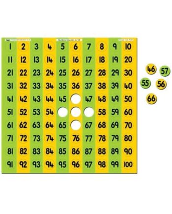 Hundred Square with Pop-out Counters