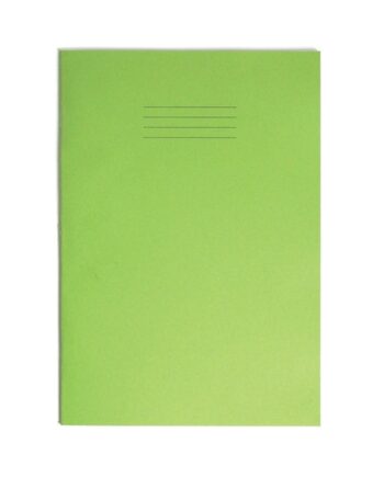 Exercise Book A4+ size (330 x 250mm) Light Green Cover Plain - No Ruling 40 Pages