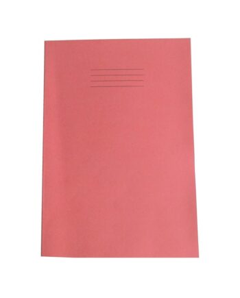 Exercise Book A4+ size (330 x 250mm) Red Cover 8mm Ruled 40 Pages