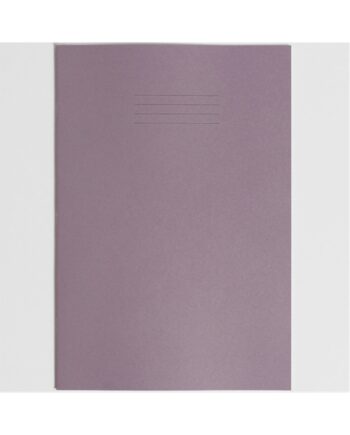 Exercise Book A4+ size (330 x 250mm) Purple Cover 8mm Ruled 40 Pages