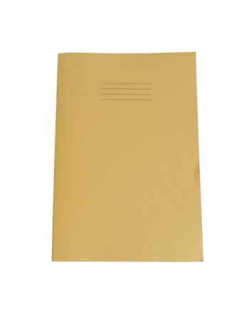 Exercise Book A4+ size (330 x 250mm) Yellow Cover 12mm Ruled 40 Pages