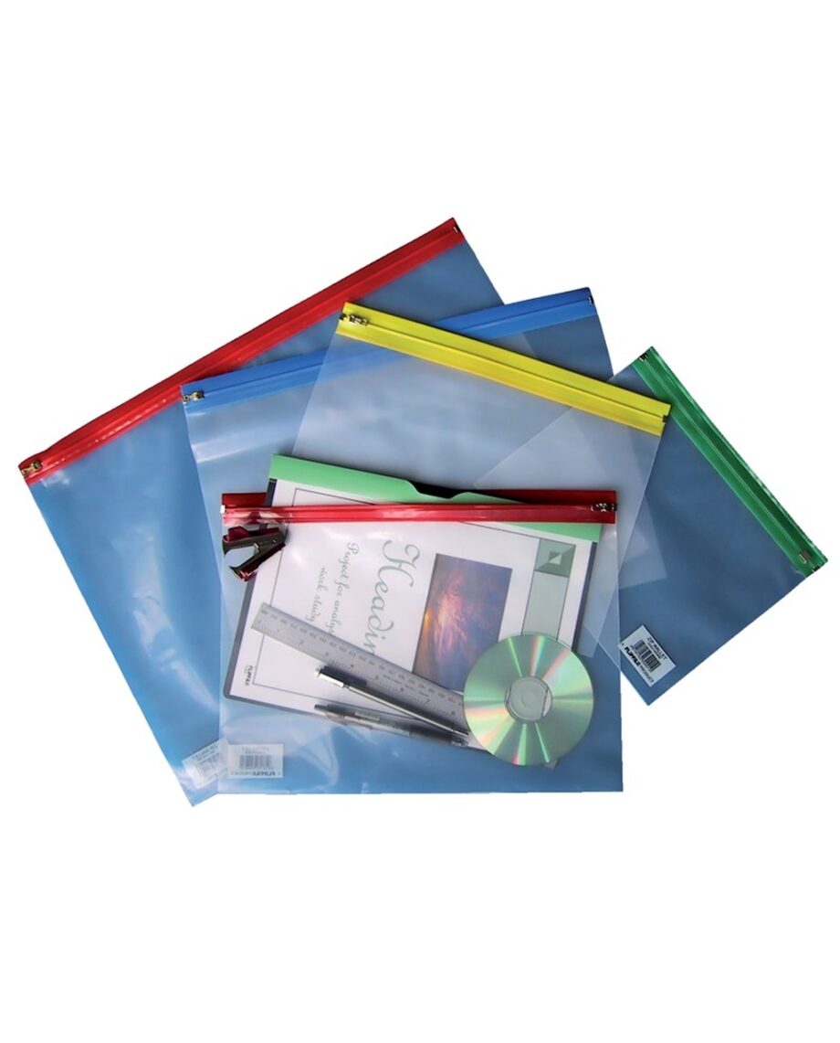 A4 Zip Wallets - Assorted Colours
