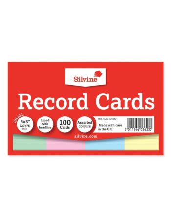 Record Cards 130mm x 75mm - Multi Coloured