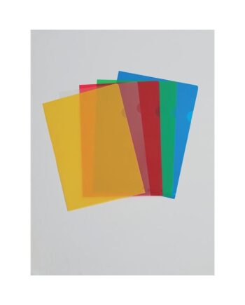 A4 Assorted Colours Cut Flush Folders
