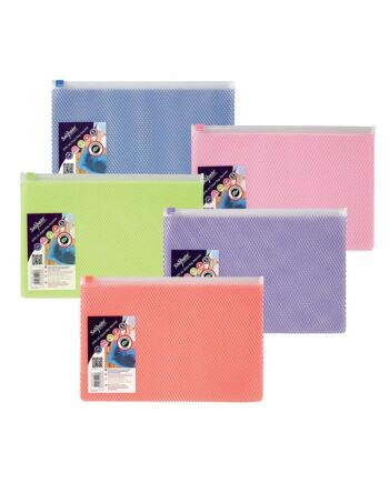 Snopake A5 EPPE Zippa Bags - Assorted Colours