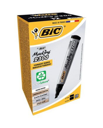 BIC Marking 2300 Permanent Marker Chisel Tip Black