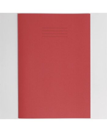 Exercise Book A4+ (330 x 250mm) Red Cover12mm Ruled 80 Pages