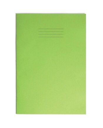 Exercise Book A4+ (330 x 250mm) Light Green Cover Plain - No Ruling 80 Pages