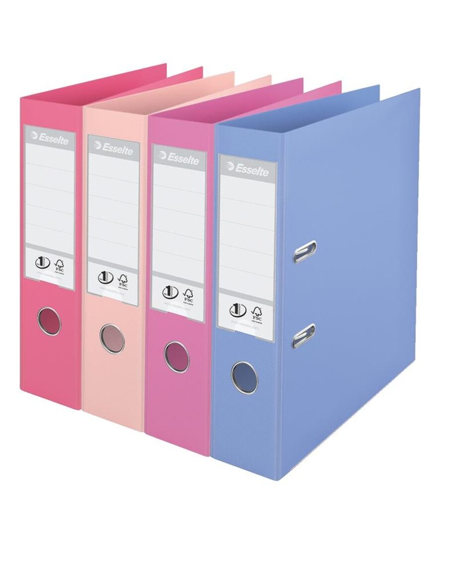 Lever Arch Files Assorted Pastel Colours