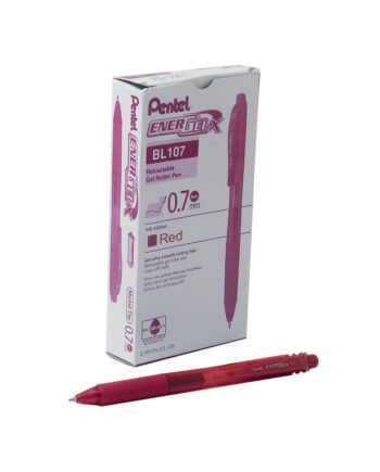 Pentel Energel X Retractable Rollerball Pen - Red