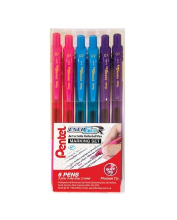 Pentel Energel X Retractable Rollerball Pen - Assorted Colours