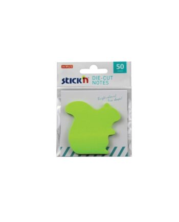 Squirrel Shaped Sticky Notes Green 50 Sheets Per  Pad