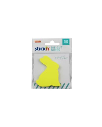 Rabbit Shaped Sticky Notes Yellow 50 Sheets