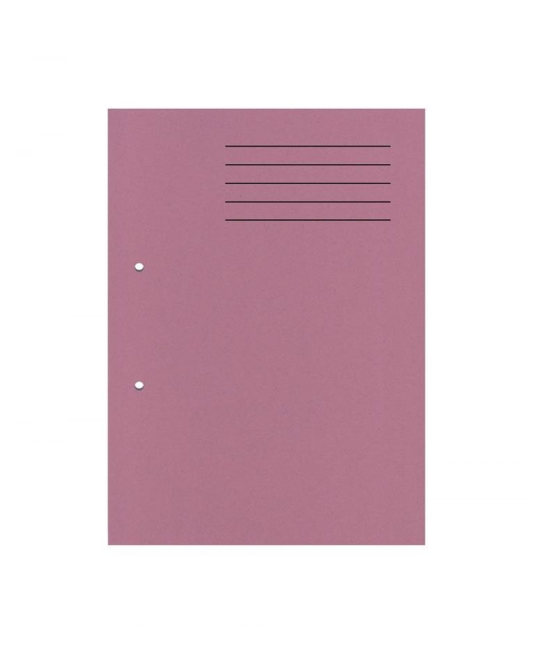 A4 Cut Flush Punched Folder - Pink