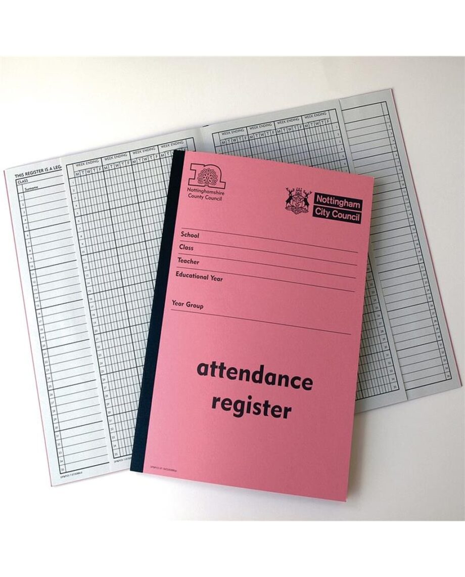 Class Attendance Register for Nottinghamshire Schools