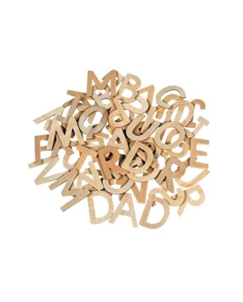 Wooden Uppercase Letters