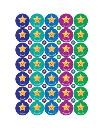 Star Exclamation Stickers - 38 & 10mm