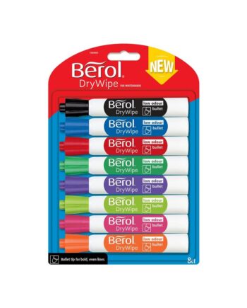 Berol Drywipe Marker Bullet Tip - Assorted Colours