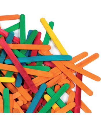 Lollipop Sticks Assorted Colours 11mm x 115mm